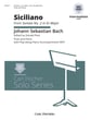 SICILIANO SONATA #2 IN E FLAT Book with Online Audio Access cover